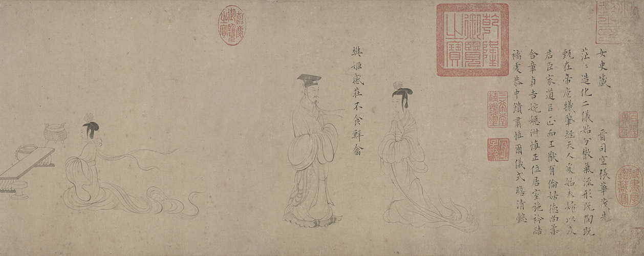 图片[1]-Gu Kaizhi’s Women’s History Proverbs (copy of Song Dynasty)-China Archive